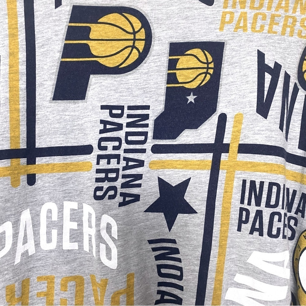 Vintage NBA Men Indiana Pacers Fan Multi Colors Basket Ball T-Shirt Sz XXL - Picture 6 of 13